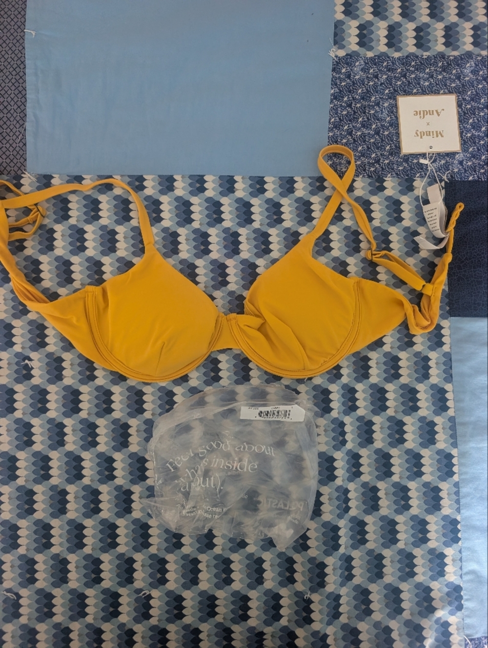 Daffodil Yellow Andie Bikini Top